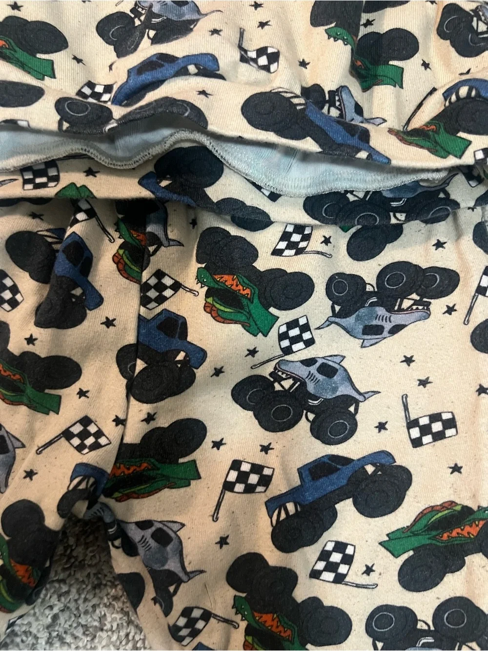 Little one shop - printed Kids Sets - Gnomes, monster trucks, Christmas tractors
